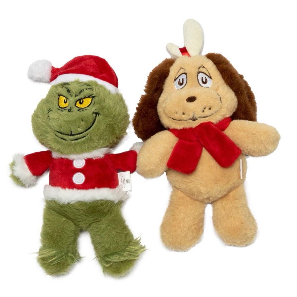 Grinch and Max Dog Toys 2 pk